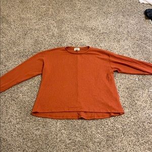 Long sleeve orange shirt